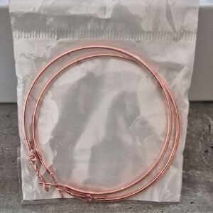 Rose Gold Hoop Earrings